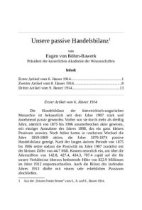 cover of the book Unsere passive Handelsbilanz