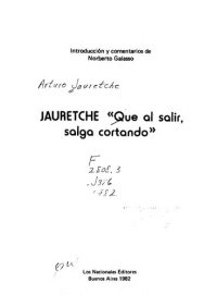 cover of the book "Que al salir, salga cortando"