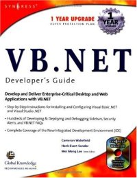 cover of the book VB.net Developer's Guide 