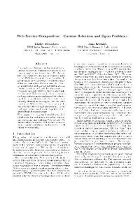 cover of the book Web Service Composition - Current Solutions and Open Problems