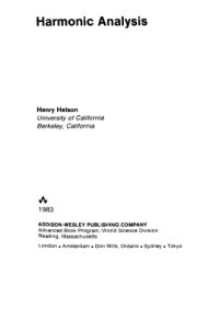 cover of the book Harmonic analysis