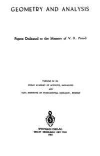 cover of the book Geometry and analysis: Papers dedicated to the memory of V.K.Patodi