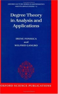 cover of the book Degree theory in analysis and applications