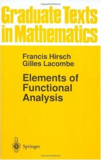 cover of the book Elements of functional analysis