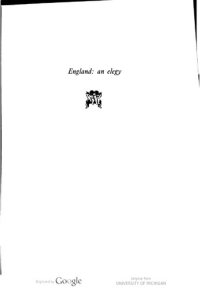 cover of the book England: An Elegy