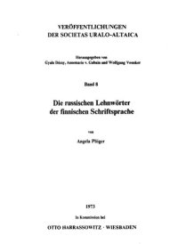 cover of the book Die russischen Lehnwörter der finnischen Schriftsprache