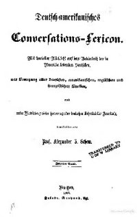 cover of the book Deutsch-amerikanisches Conversations-Lexicon Mit spezieller Rücksicht auf das Bedürfnis der in Amerika lebenden Deutschen