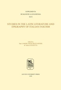 cover of the book Studies in Latin Literature and Epigraphy in Italian Fascism