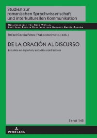 cover of the book De la oración al discurso: estudios en español y estudios contrastivos