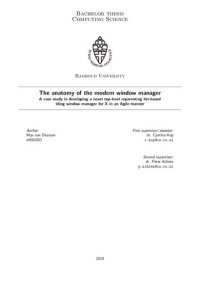 cover of the book The anatomy of the modern window manager