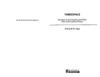 cover of the book Thirdspace: Journeys to Los Angeles and Other Real-And-Imagined Places