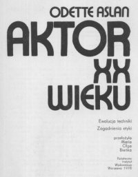 cover of the book Aktor XX wieku