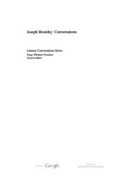 cover of the book Joseph Brodsky: Conversations