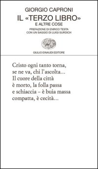 cover of the book Il «terzo libro» e altre cose