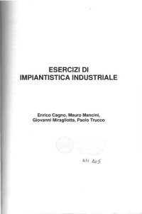 cover of the book Esercizi di impiantistica industriale