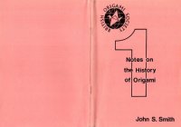 cover of the book Notes on the History of Origami