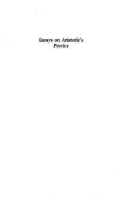 cover of the book Essays on Aristotle's Poetics