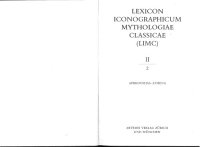 cover of the book Lexicon Iconographicum Mythologiae Classicae (LIMC)