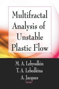 cover of the book Multifractal analysis of unstable plastic flow