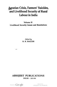 cover of the book Agrarian Crisis, Farmers’ Suicides, and Livelihood Security of Rural Labour in India