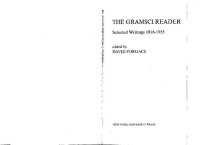 cover of the book The Antonio Gramsci Reader: Selected Writings 1916-1935