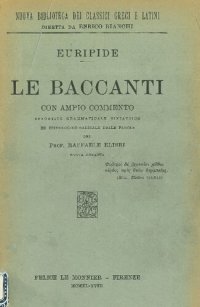 cover of the book Le Baccanti