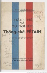 cover of the book Thân-thế và sự-nghiệp thống-chế Pétain