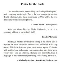 cover of the book Write and Grow Rich: Secrets of Successful Authors and Publishers (Exclusive Tips from Publishing Experts)