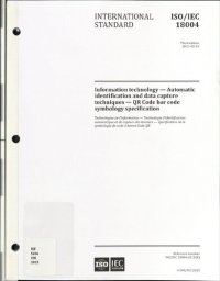 cover of the book QR Code bar code symbology specification - ISO/IEC 18004:2015