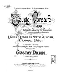 cover of the book Tausig-Vorstufe - 559 Technische Übungen für Pianoforte