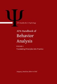 cover of the book APA Handbook of Behavior Analysis