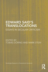 cover of the book Edward Said's Translocations:Essays in Secular Criticism