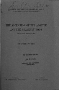 cover of the book The ascension of the apostle and the heavenly book (King and Saviour III).