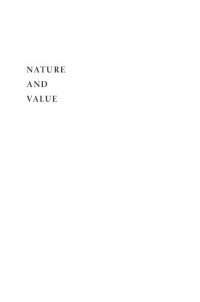 cover of the book Nature and Value