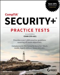 cover of the book COMPTIA SECURITY+ PRACTICE TESTS : exam sy0-601.