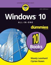 cover of the book Windows 10 All-In-One for Dummies.