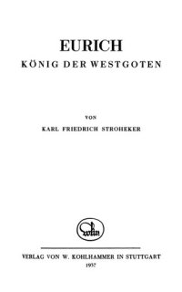 cover of the book Eurich, König der Westgoten