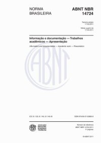 cover of the book [ABNT NBR 14724:2011] Informação e documentação - Trabalhos acadêmicos - Apresentação