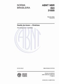 cover of the book [ABNT NBR ISO 31000:2018] Gestão de riscos - Diretrizes