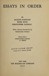 cover of the book Essays in Order