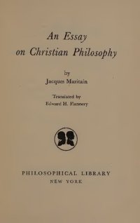 cover of the book Essay on Christian Philosophy