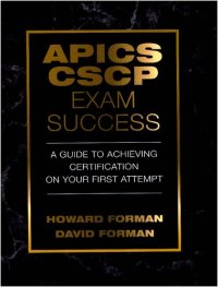 cover of the book APICS CSCP Exam Success: A Guide to Achieving Certification on Your First Attempt (J. Ross Publishing)