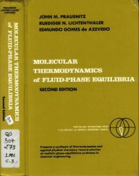 cover of the book Molecular thermodynamics of fluid-phase equilibria