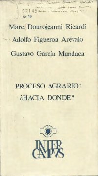 cover of the book Proceso agrario: ¿hacia dónde?