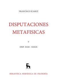 cover of the book Disputaciones Metafísicas XXX-XXXIX