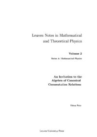 cover of the book An Invitaiton To The Algebra Of Canonical Commutation Relations