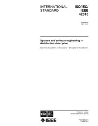 cover of the book [ISO/IEC/IEEE 42010:2011] Systems and software engineering — Architecture description