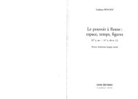 cover of the book Le pouvoir à Rome. Espace, temps, figures