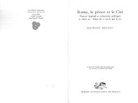 cover of the book Rome, le prince et la Cité: Pouvoir impérial et cérémonies publiques (Ier siècle av. - début du IVe siècle ap. J.-C.)