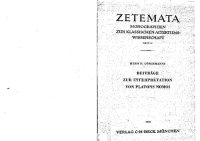 cover of the book Beiträge zur Interpretation von Platons Nomoi